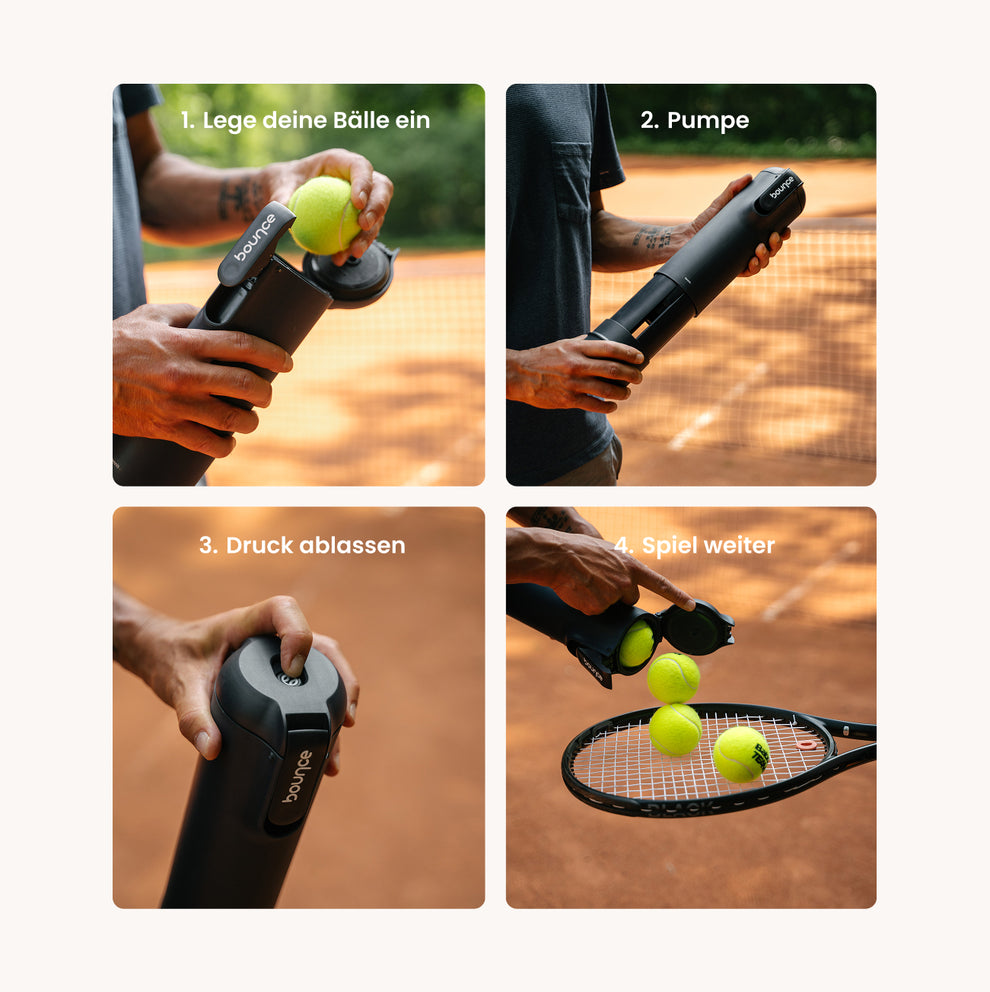 Bounce Tube Tennis– Der smarte Druckbehälter für Tennisbälle – Bild 5