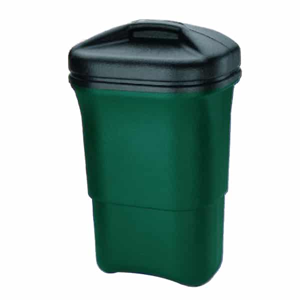 grüner Abfalleimer Pro ohne Deckelöffnung