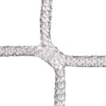 Detail eines knotenlosen weissem Netz aus 4mm starkem Polyester