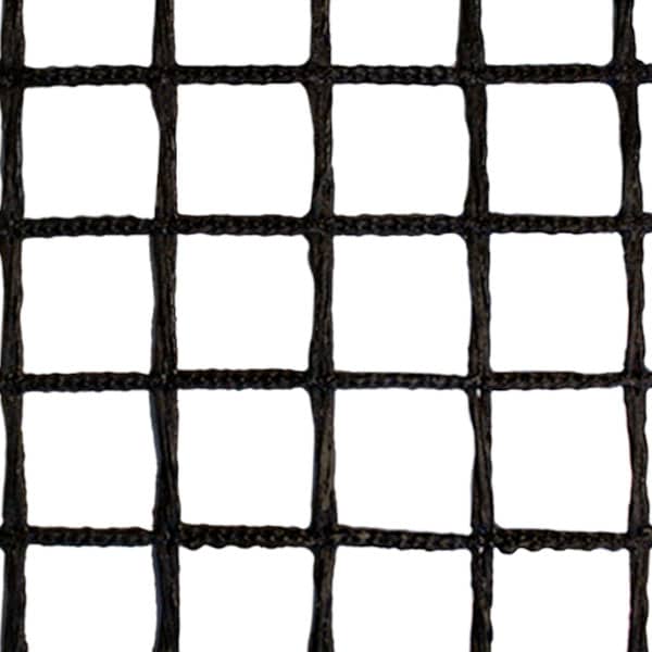 Detail des schwarzen Tennisnetz Pro aus beschichtetem PVC