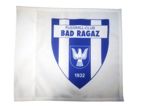 Mit Logo bedruckte Eckfahne - FC Bad Ragaz