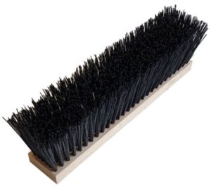 schwarze Ersatzbürste mit Holzkörper für den Schuhreiniger Komfort