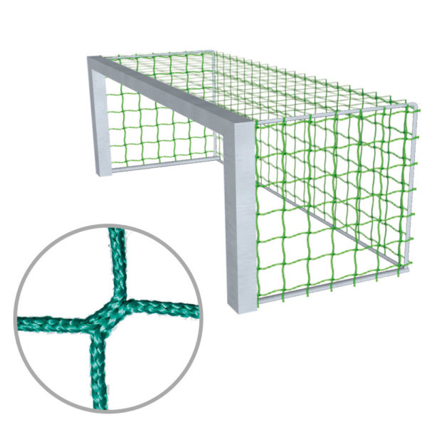 Fussball Tornetz aus PP mit 100mm grossen Maschen für Minitore (300 x 100 cm mit einer oberen und unteren Höhe von 100cm