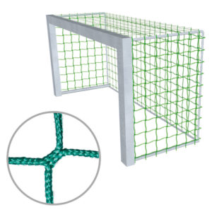 Fussball Tornetz aus PP mit 100mm grossen Maschen für Minitore (300 x 160 cm mit einer oberen und unteren Höhe von 100cm