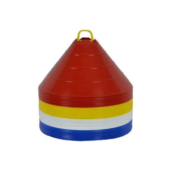 Set mit 40 grossen Markierhütchen (15 cm hoch) mit Tragegriff