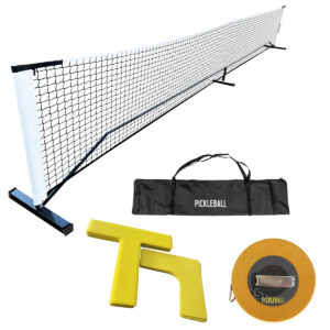Pickleball Trainingsset mit Netz und Markierungslinien