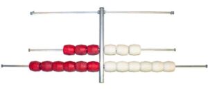 Panneau d'affichage score tennis classique avec boules blanc et rouge