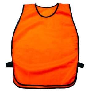 Chasuble d'entraînement orange avec côtés ouvertes