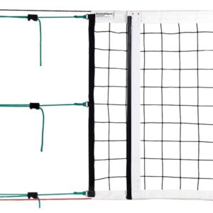 Volleyball Turniernetz Champ mit 6-fach Netzaufhängung aus 3 mm starkem Polypropylen (PP) und Spannseil aus Kevlar